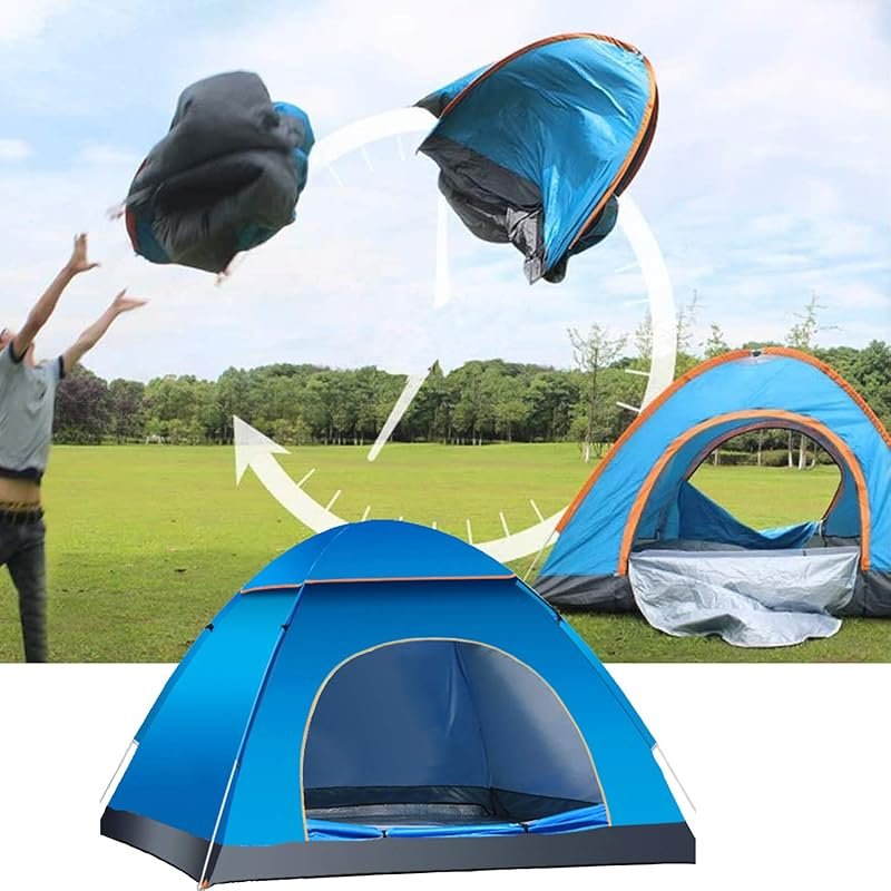 2 Person Instant Pop Up Camping Tent: Lightweight, Easy Set Up, Waterp