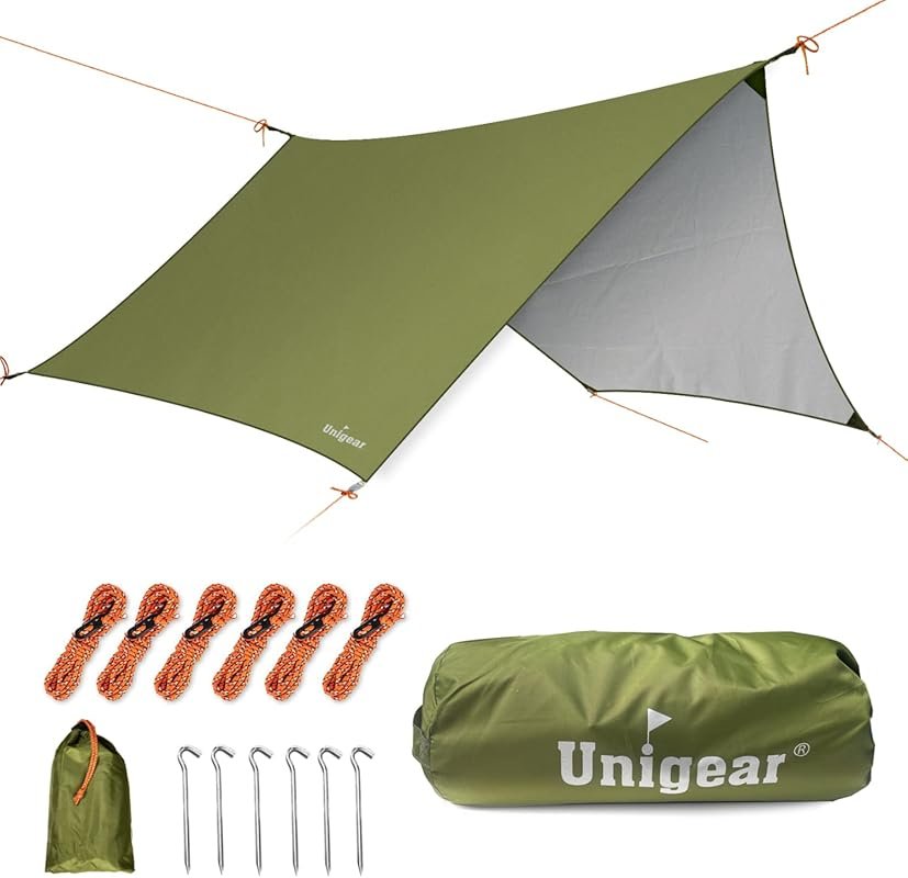 Unigear Hexagon Hammock Rain Fly: Waterproof Camping Tarp for Backpack