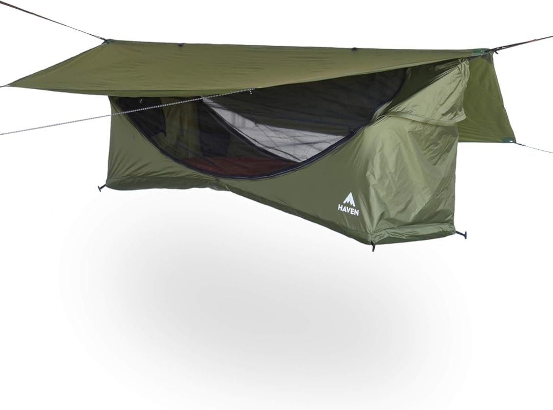 Haven Tents Lay Flat Hammock Tent: Waterproof Camping Hammock, Mosquit