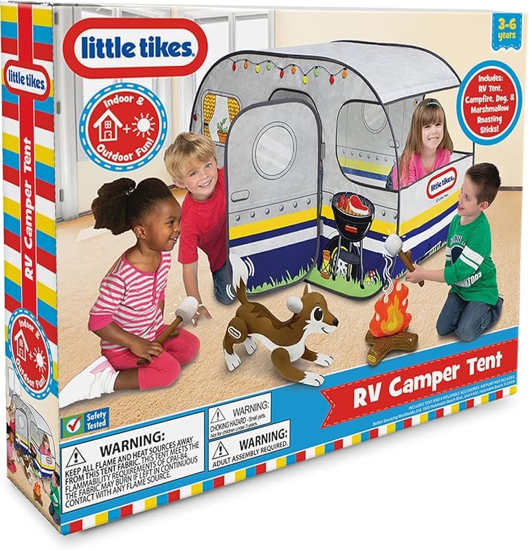 Little Tikes RV Camper Tent: Fun Play Tent for Indoor & Outdoor Advent
