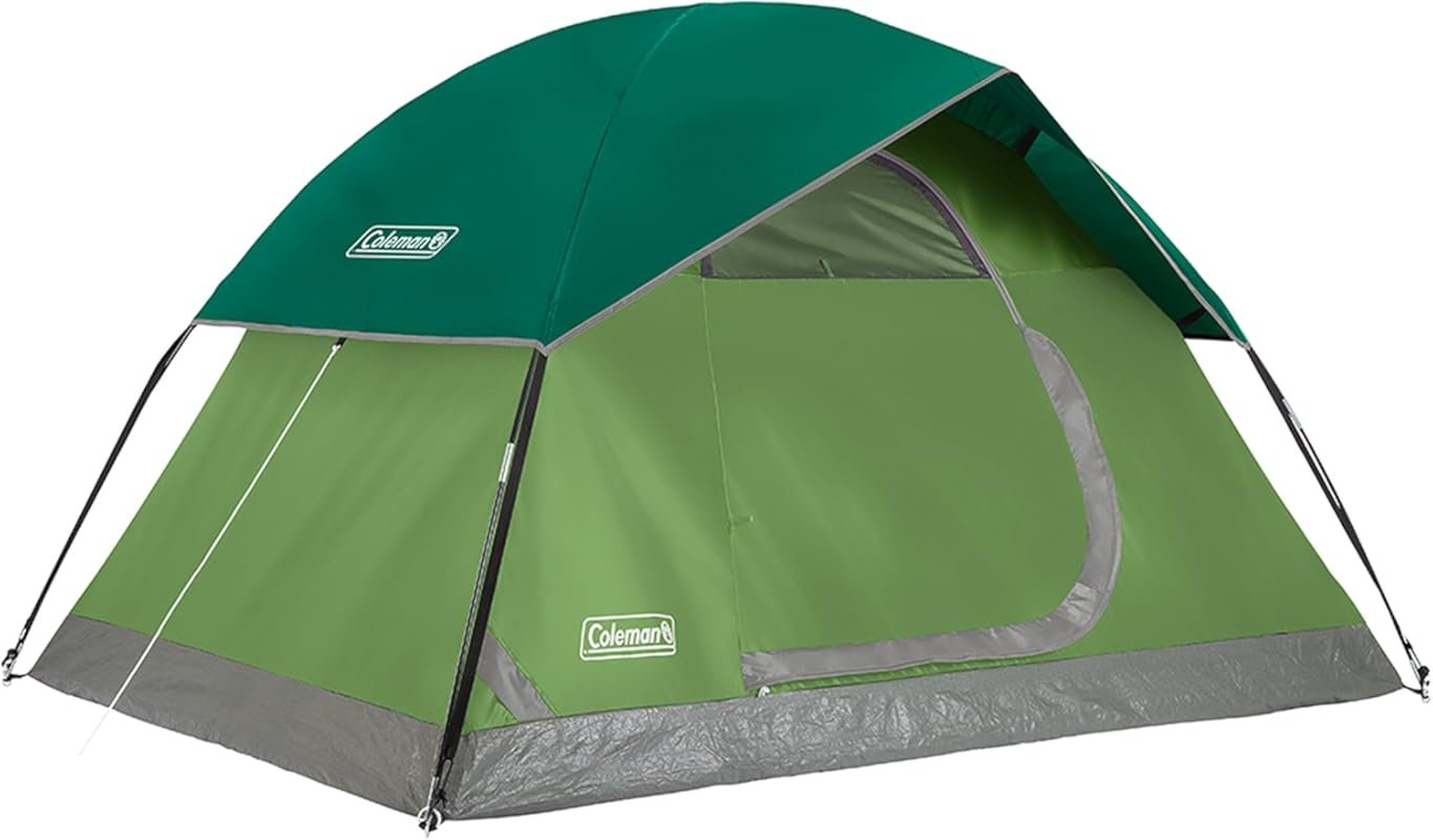 Coleman Sundome 2-6 Person Weatherproof Camping Tent Sets Up Fast