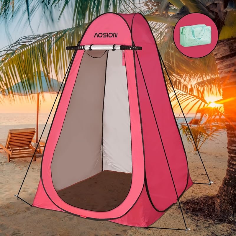 AOSION Privacy Camping Shower Tent: Lightweight Pop Up Changing Tent f