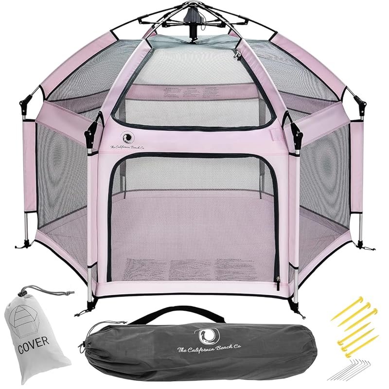 POP 'N GO Baby Playpen, Portable Foldable Tent with Canopy, Travel Bag
