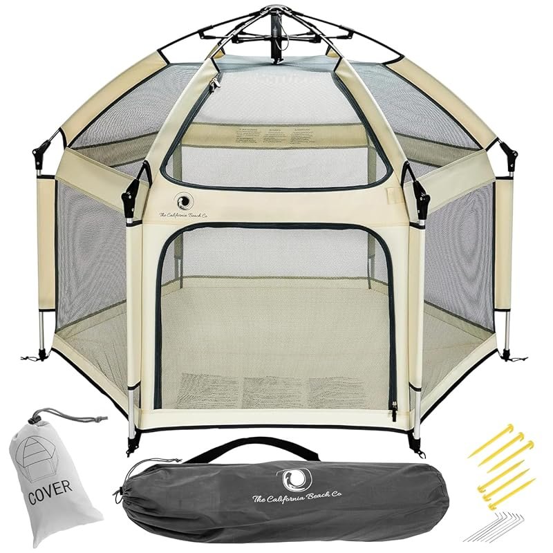 POP 'N GO Baby Playpen: Indoor/Outdoor Foldable Tent with Canopy, Mosq