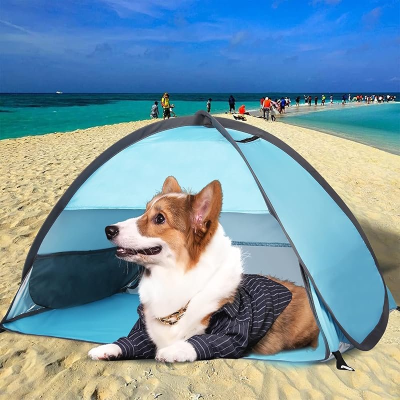 Pop Up Dog Beach Tent Mini Head Tent - Waterproof Breathable Shelter f