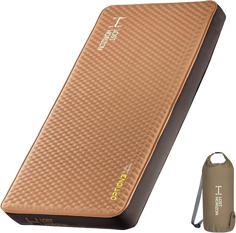 LOSTHORIZON Single Size Air & Foam Camping Mattress, 4.5