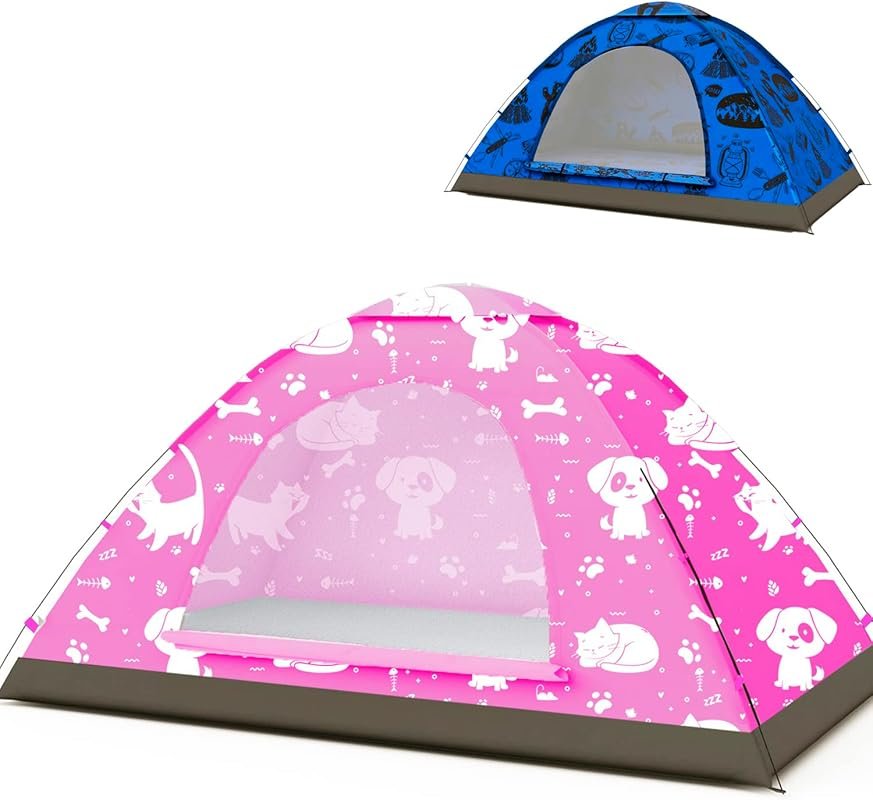 KidzAdventure 2-in-1 Kids Camping and Play Tent for Easy Setup Backpac