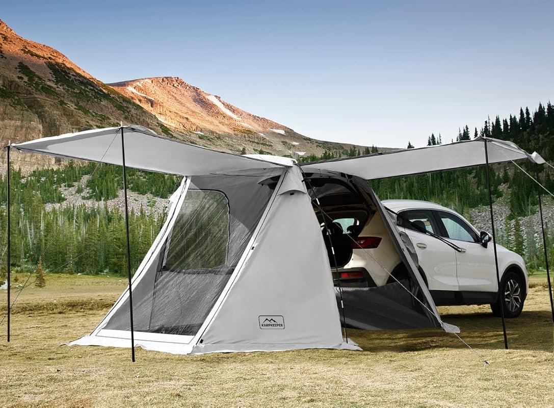 KAMPKEEPER SUV Car Tent: Tailgate Shade Awning Tent for Outdoor Vehicl