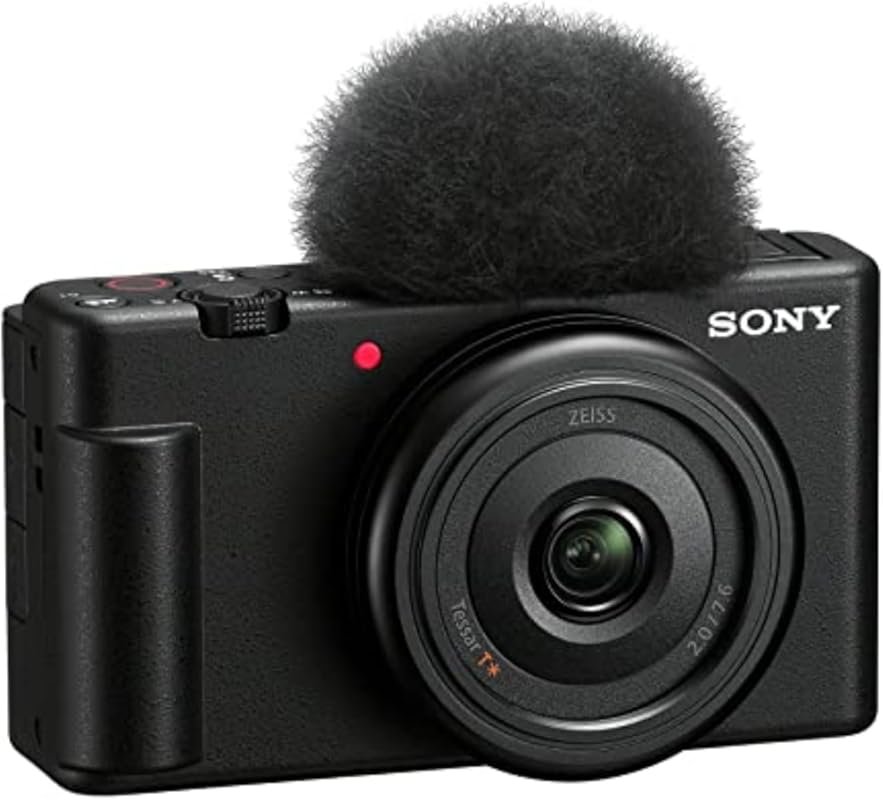 Sony ZV-1F Lightweight Vlog Camera for Content Creators, Black