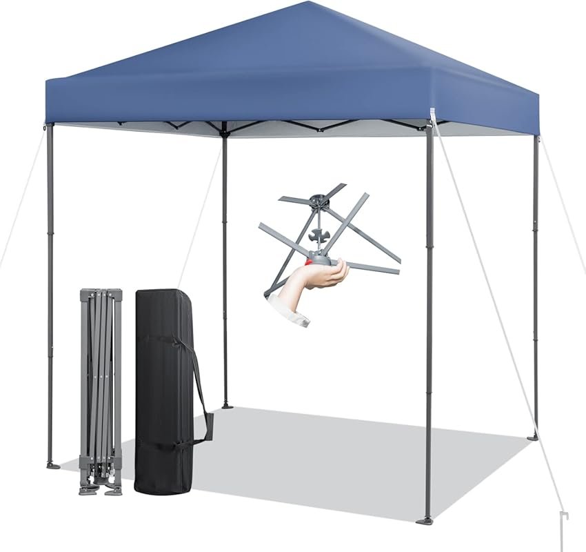 Tangkula 6.6x6.6 Ft Instant Setup Canopy Tent with UPF 50+ Sun Protect