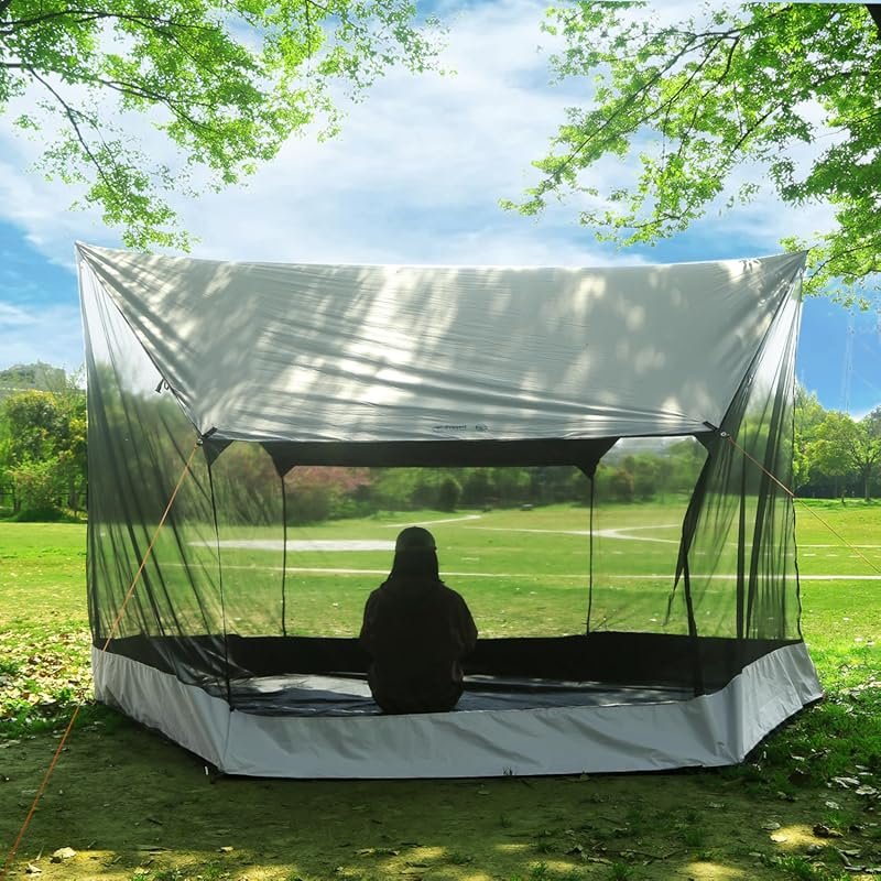 Preself Screen House for Hammock, Canoe, Picnics, Camping, Beach - Out