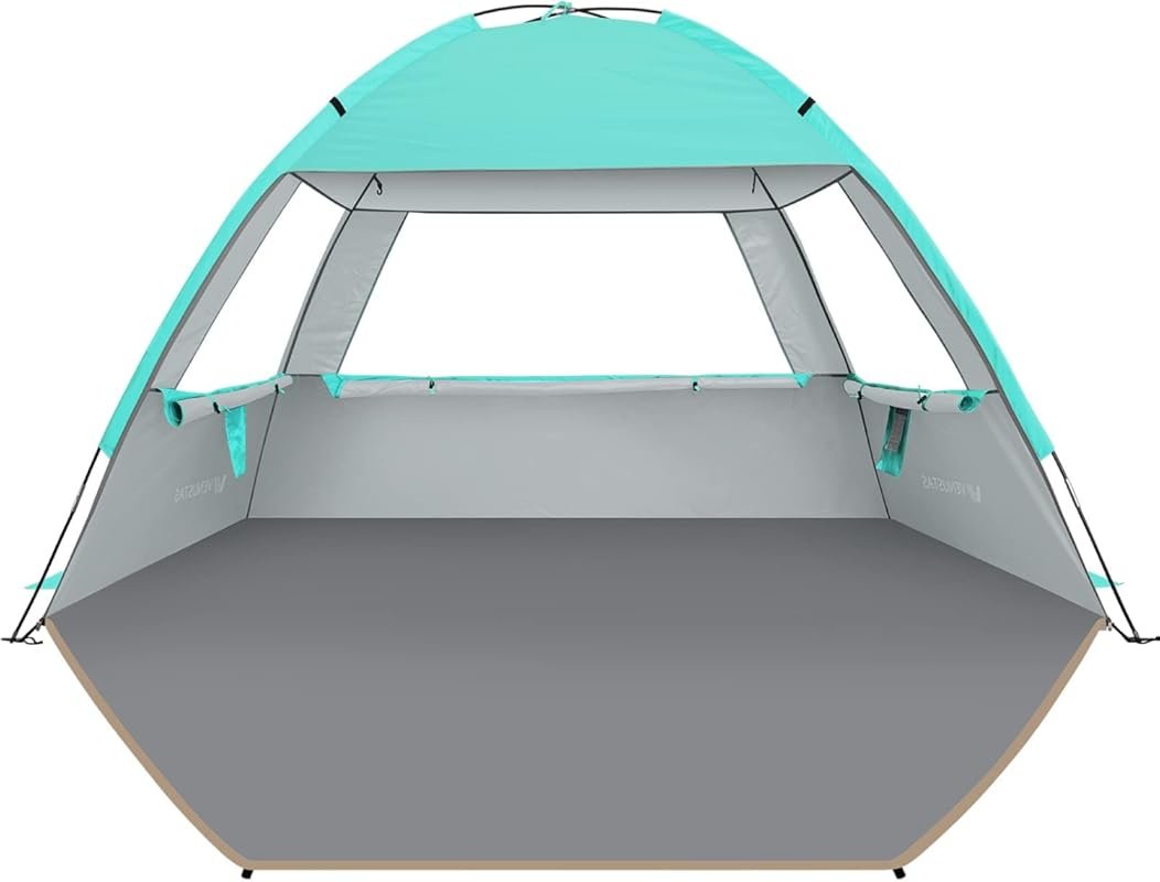 Venustas Beach Tent Sun Shelter for 3-10 People, UPF 50+ UV Protection