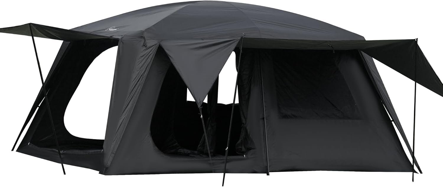 Vidalido 4-6 Person Family Cabin Tent with 3 Doors & Double Layer Wate