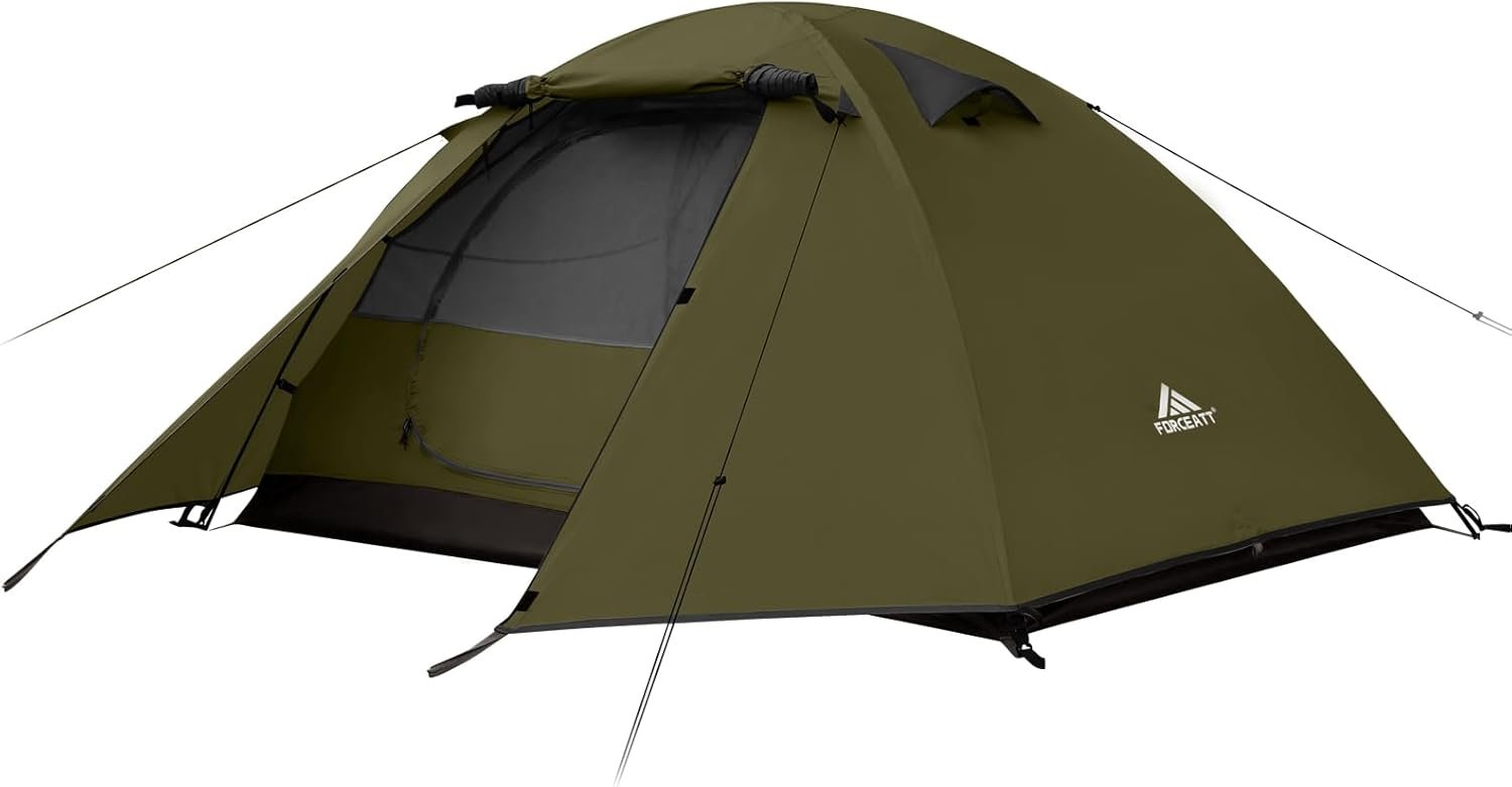 Forceatt 2-4 Person Camping Tent: Waterproof, Windproof Lightweight Ba