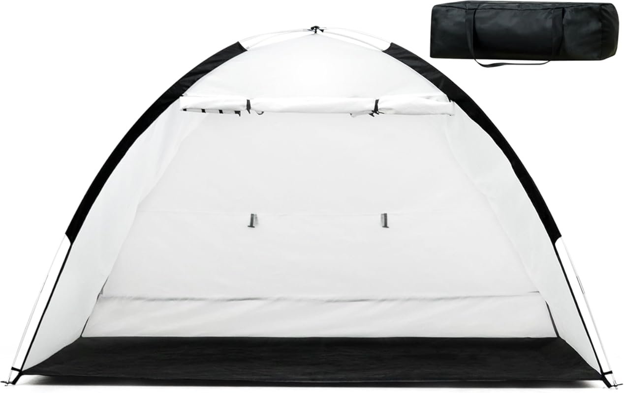 PLANTIONAL Portable Spray Paint Booth Tent with Waterproof Floor, Mesh