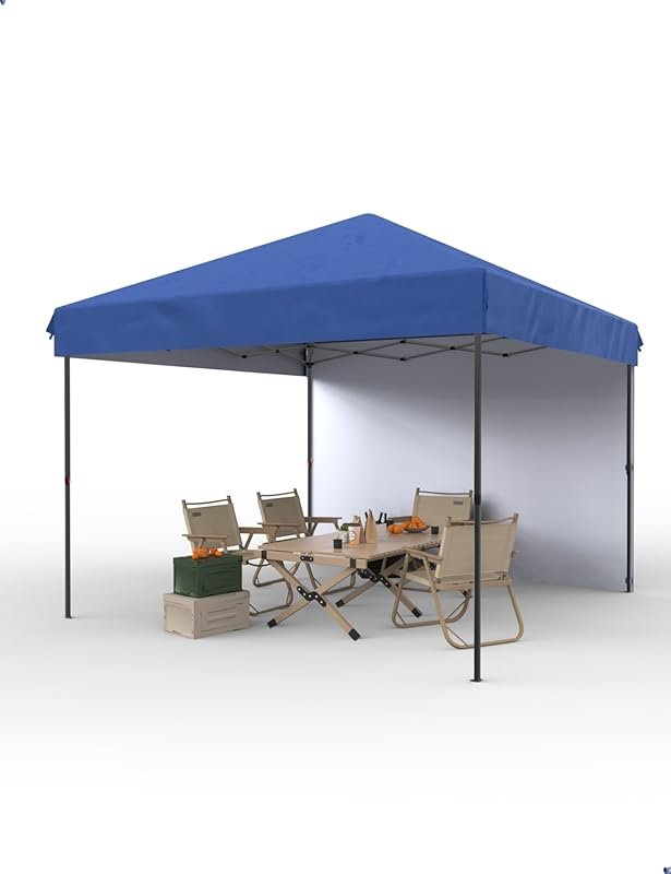 10'x10' Pop Up Canopy Tent: 210D Oxford Fabric, Portable Instant Comme