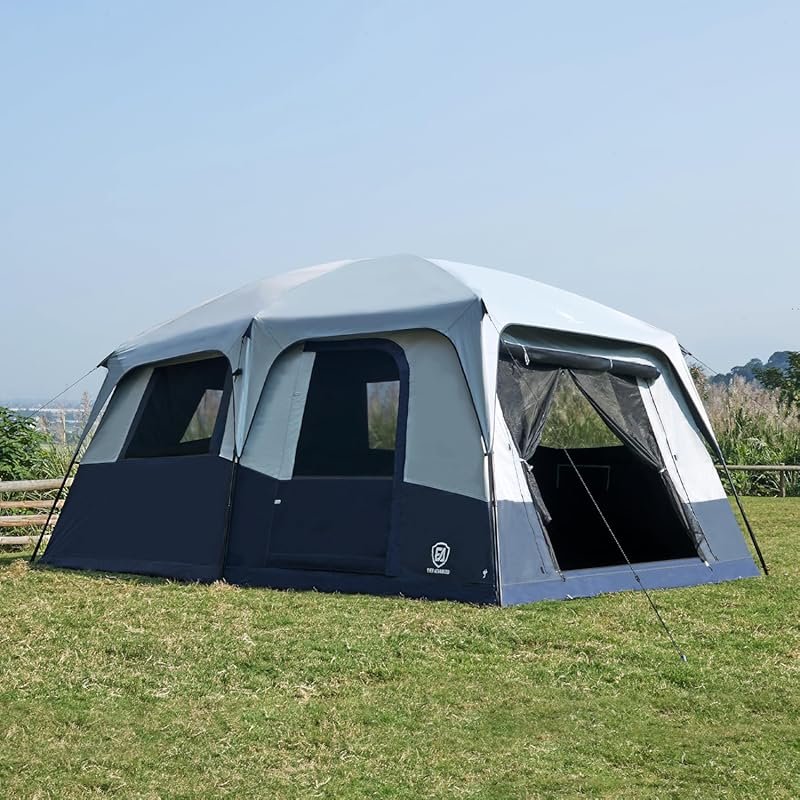 EVER ADVANCED 10 Person Blackout Design Multi Room Family Camping Tent