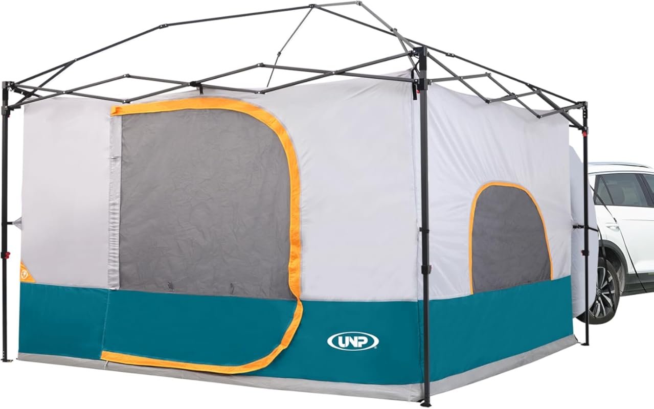 UNP Camping Cube Tent 10'x10' - Converts Canopy into Tent, Connects to
