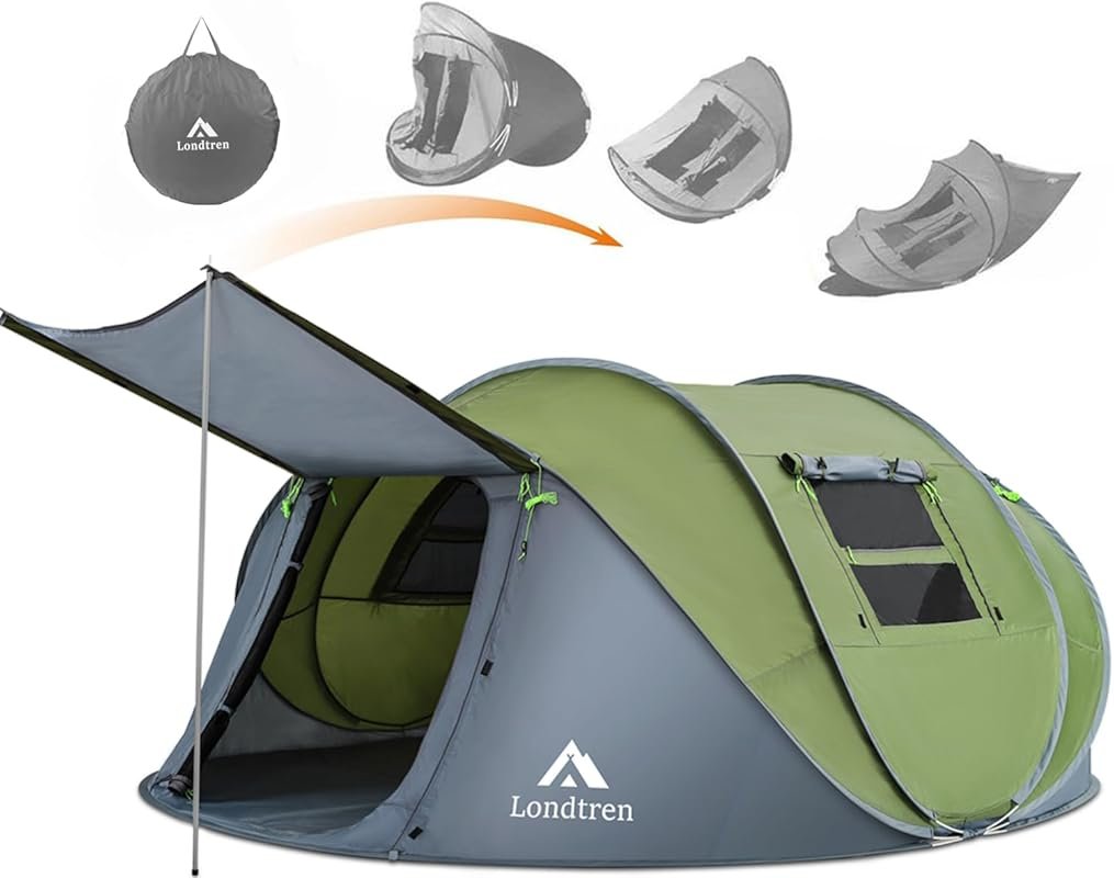 AYAMAYA 4 Person Easy Pop Up Waterproof Automatic Tent