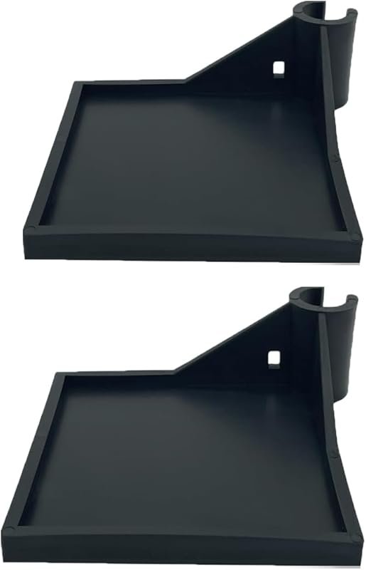 2 PCS Black Grow Tent Corner Shelf for 16mm Poles, Organize Hygrometer