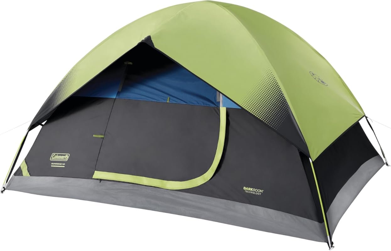 Coleman Sundome Dark Room Tent: 4-6 Person, Blocks 90% Sunlight, Cool 
