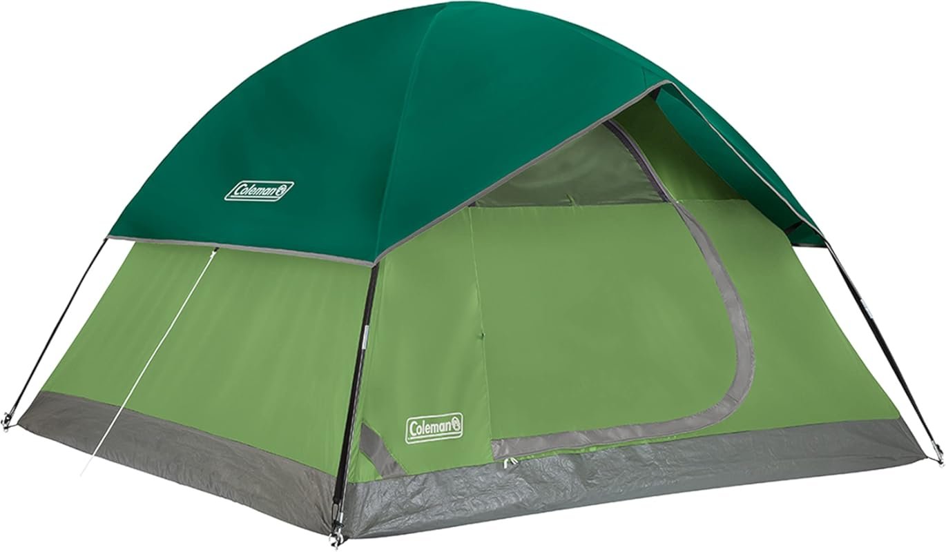 Coleman Sundome 2-6 Person Weatherproof Camping Tent Sets Up Fast