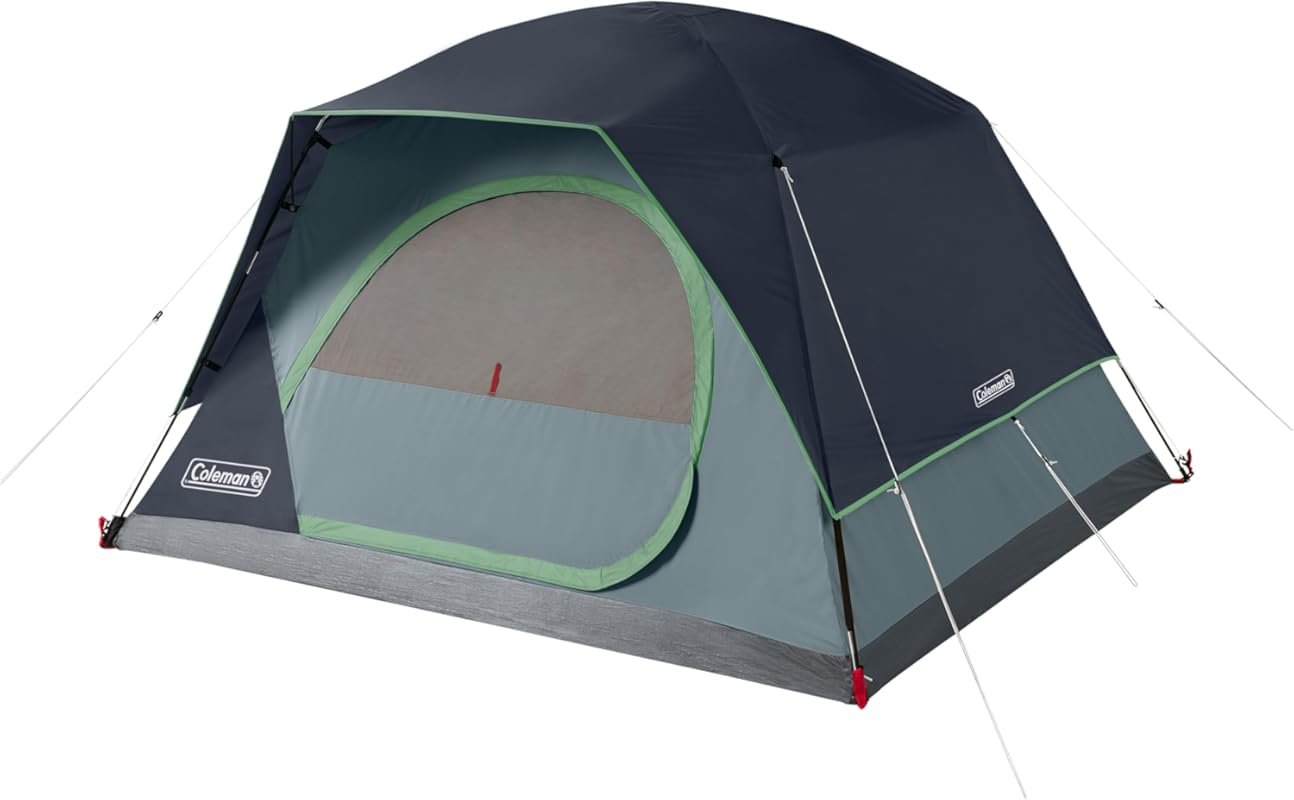 Coleman Skydome Tent 2-8 Person, 5 Min Setup, Weatherproof with Rainfl