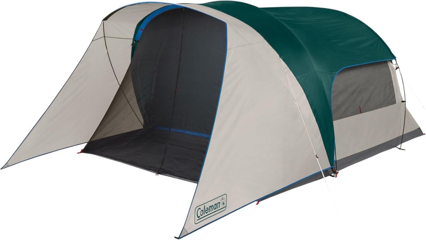 Coleman 4-Person Weatherproof Cabin Tent with Screened Porch, Screen R