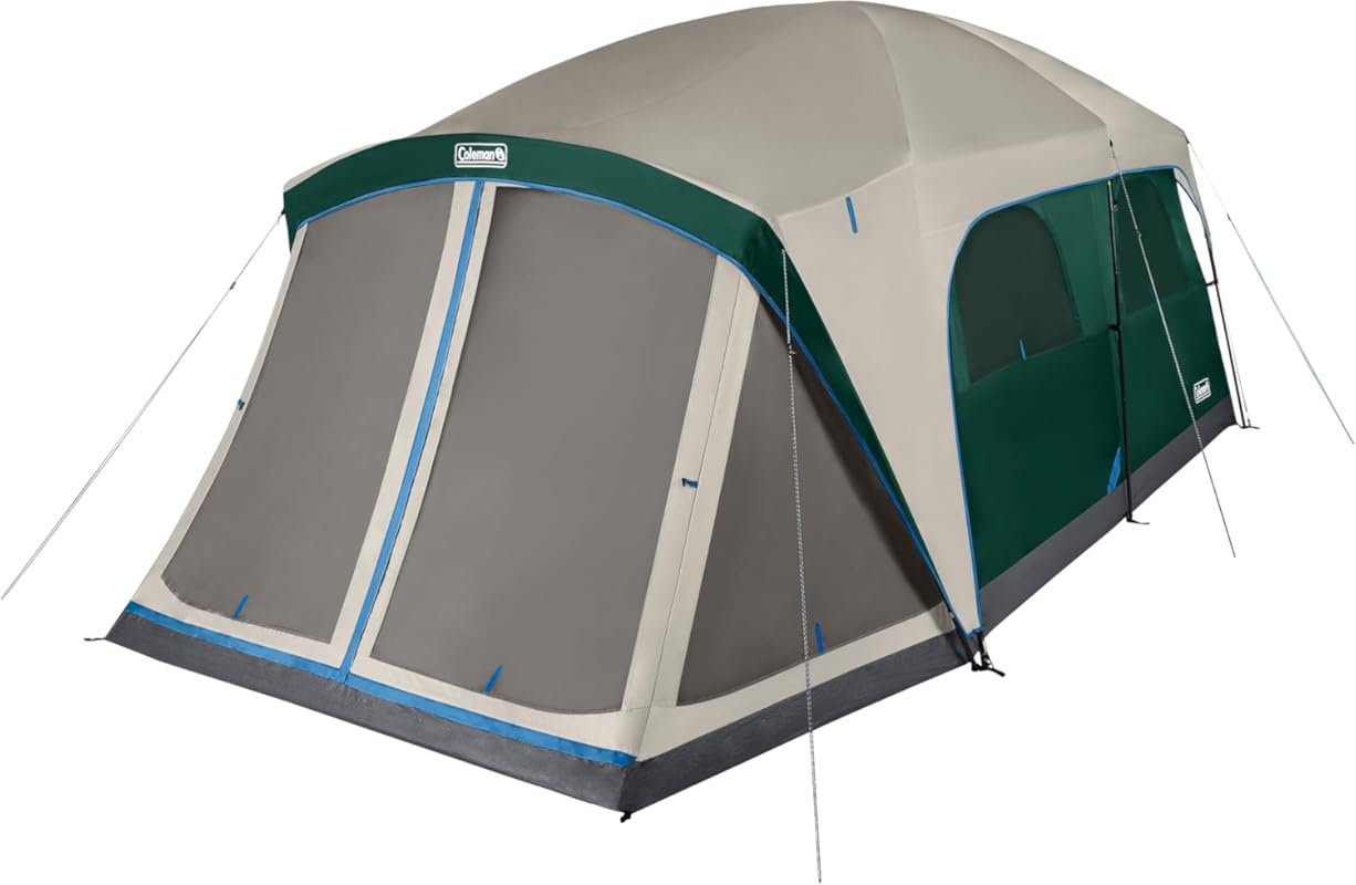 Coleman Skylodge 12-Person Camping Tent: Screened Porch, Fits 4 Airbed
