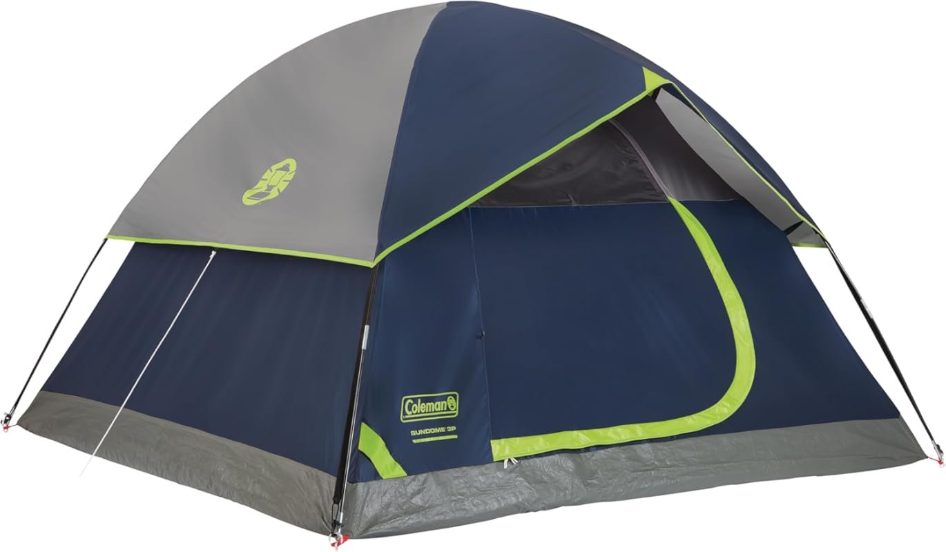 Coleman Sundome Camping Tent - Weatherproof 2/3/4/6 Person Shelter Set