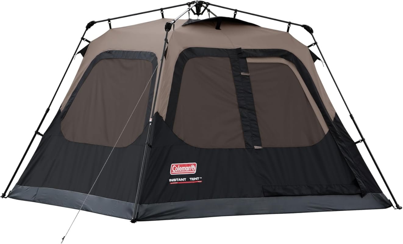 Coleman 4/6/8/10 Person Instant Family Camping Tent: 1-Minute Setup wi