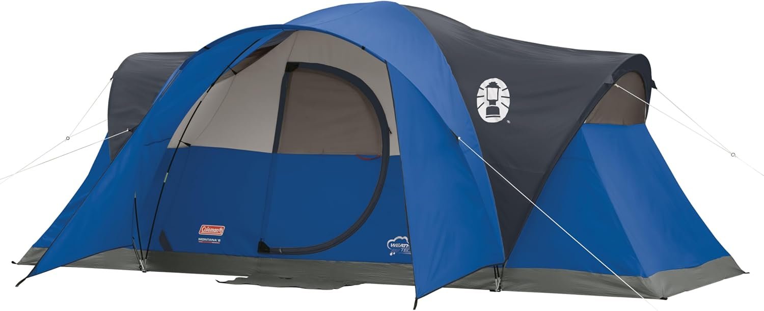 Coleman Montana 8-Person Camping Tent: Weatherproof Family Tent with R