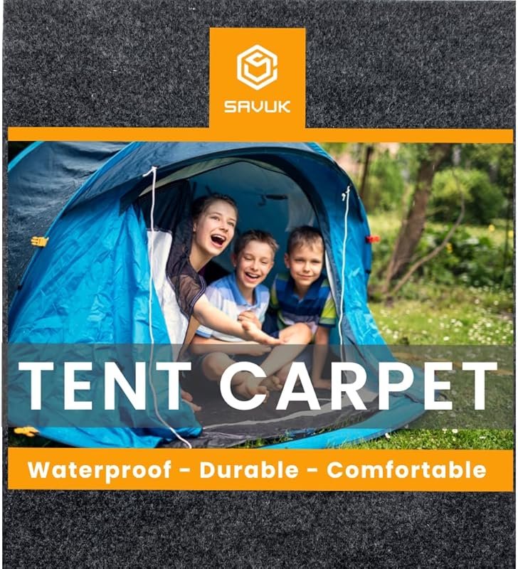 SAVUK Waterproof Durable Thick Camping Mat: Insulated, Non-Slip Outdoo