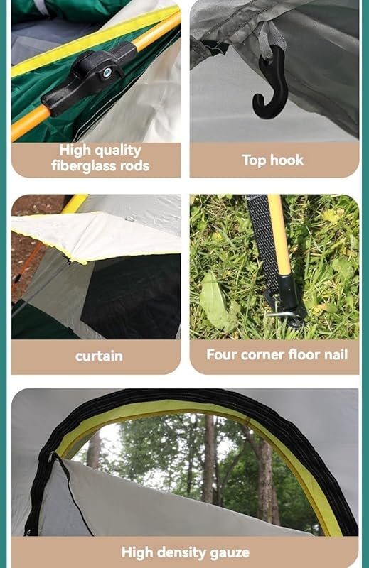 Automatic Quick Open Windproof Camping Tent for Outdoor Adventures