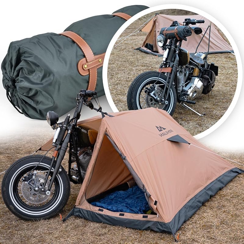 MALIHINI 1 Person Motorcycle Tent, Ultralight & Waterproof for Bikers