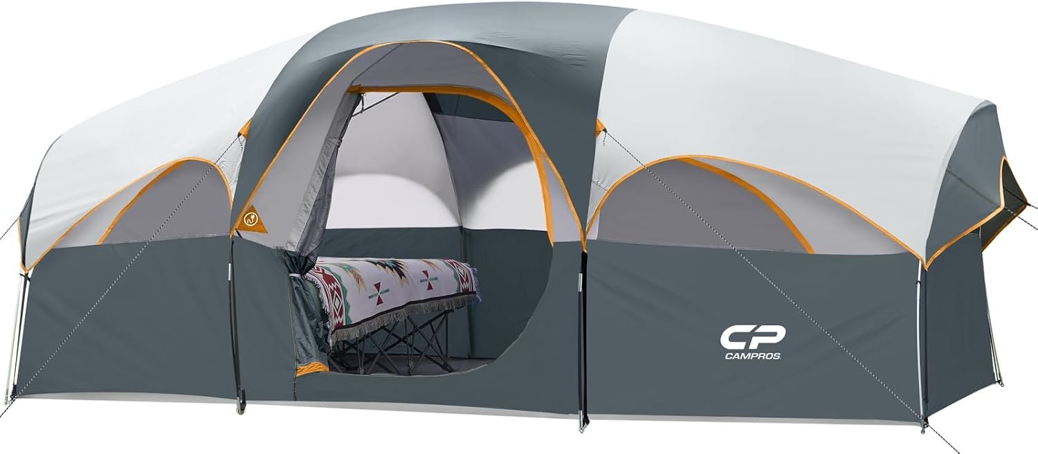 CAMPROS CP 8 Person Double Layer Family Camping Tent