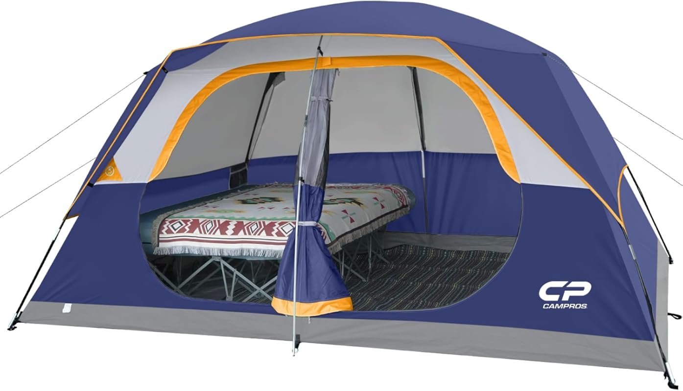 CAMPROS 6/8 Person All-Season Dome Tent: Waterproof, Windproof Family 