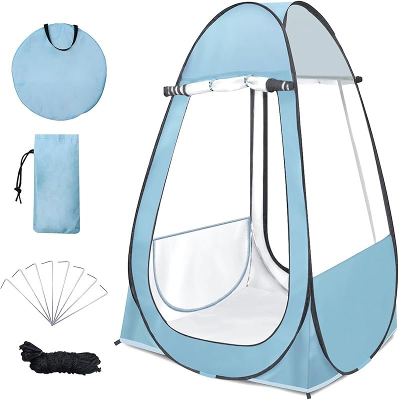 Clear Pop Up Tent: Rainproof & Windproof Sports Fishing Shelter, UPF 5