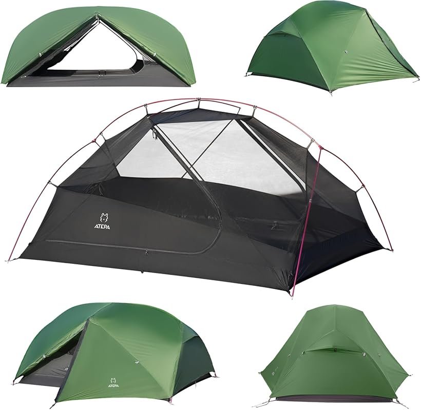 ATEPA Voyage 1-2 Person 4-Season Backpacking Tent, 4000mm Waterproof