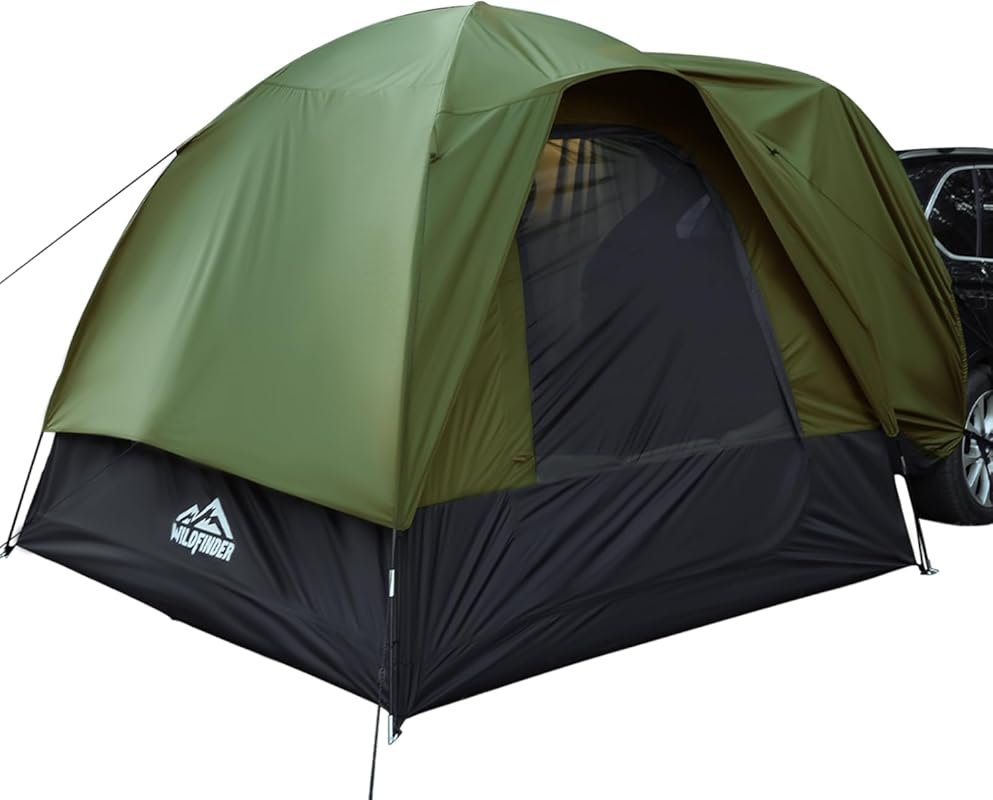 Waterproof & Windproof Rectangle SUV Car Tent for Family Camping, Larg