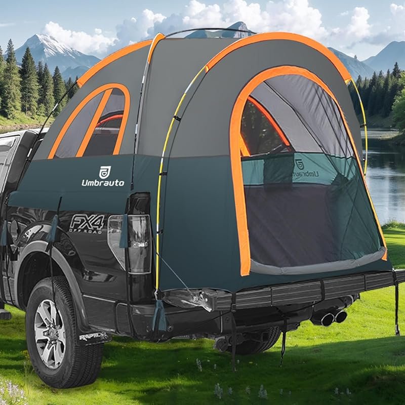 Umburato 5.5-6ft Truck Tent: Easy Setup, Waterproof Canopy for 2 Perso