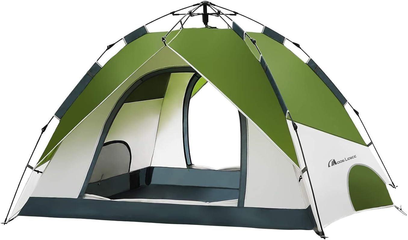 MOON LENCE 3-4 Person Pop Up Tent, 60s Instant Setup