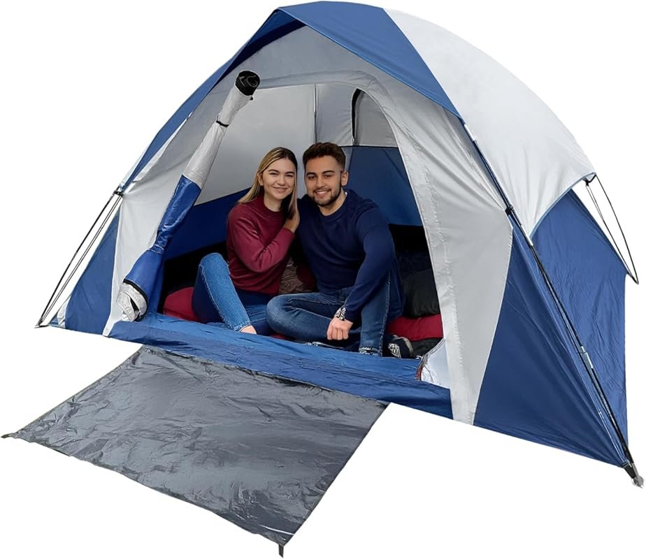 XL 4 Person Dome Tent - Double Layer Waterproof