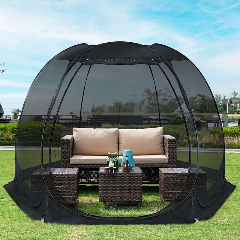 Alvantor® Screen House Gazebo: Instant Pop Up Igloo Canopy Tent with M