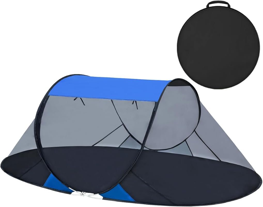 Akiky 1-Person Pop-Up Mosquito Tent: Foldable, Portable Camping Tent w