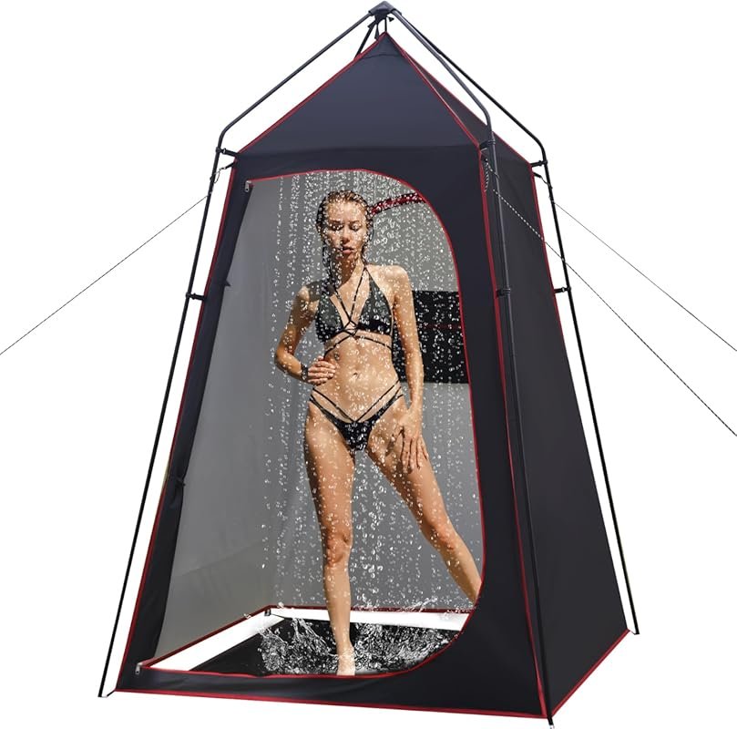 Portable Camping Shower Tent with Privacy Shelter, Easy Setup