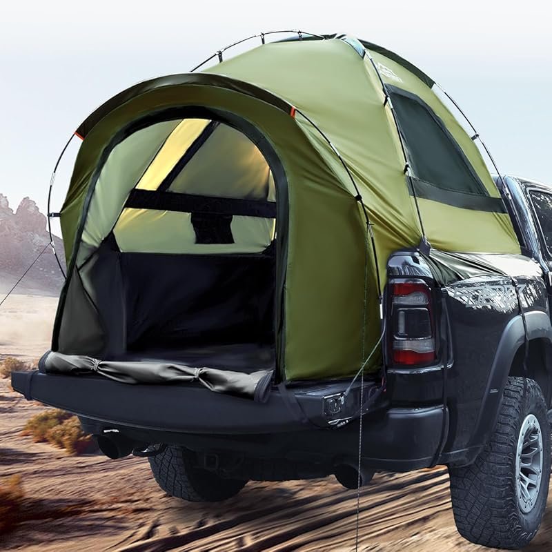 Waterproof PU3000mm Pickup Truck Tent for 2-3 Person Camping Bed