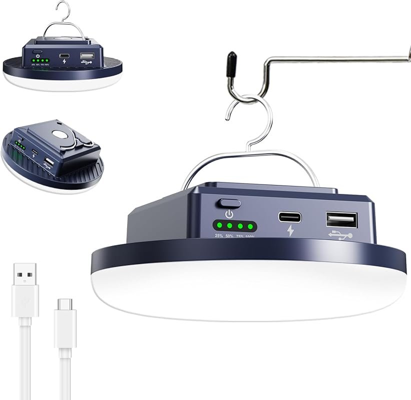 13200mAh 4500 Lumens 45W Rechargeable Magnetic LED Camping Lantern, Po