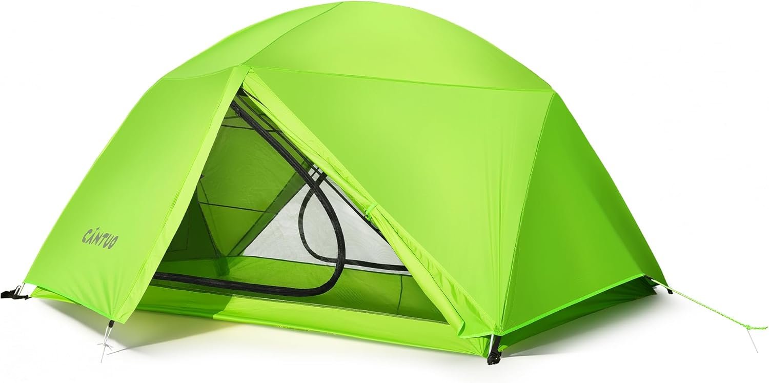 CANTUO 2 Person Ultralight 3-Season Camping Tent, Waterproof, Windproo