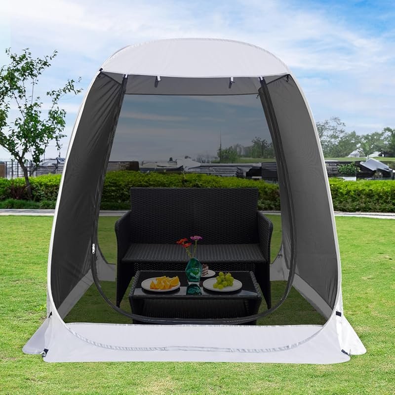 Alvantor Screen House Gazebo: Pop-Up Igloo Canopy Tent with Mosquito N